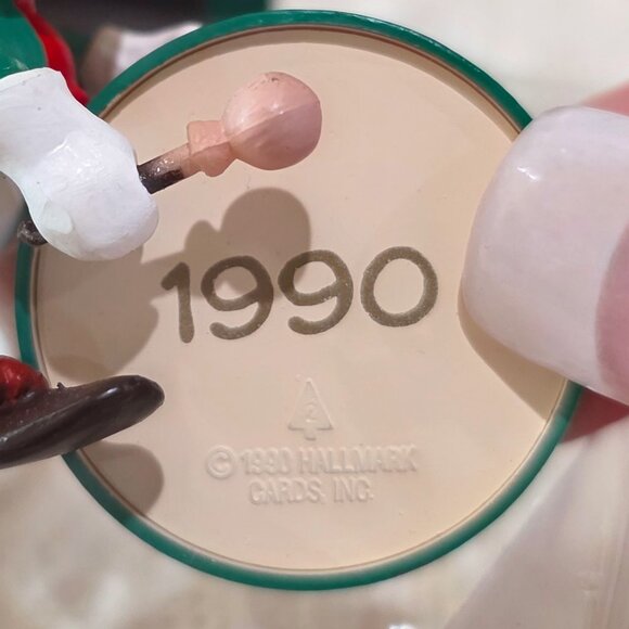 1990 Hallmark Keepsake Ornament Hark! It's Herald Elf Drum Holiday Christmas NIB - Picture 9 of 15